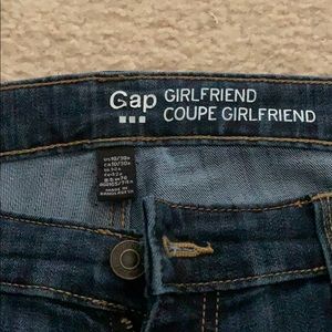 Gap girlfriend cuffed jeans; size 10